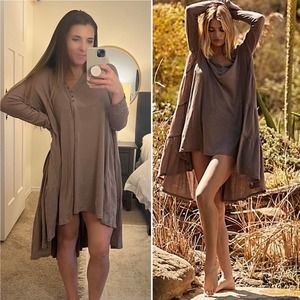 Free People Brown Tunic Dress